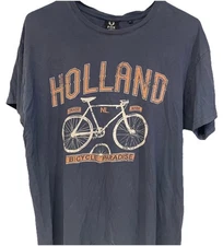 Fox Originals Amsterdam Holland Short Sleeve Bicycle T-Shirt Size XL Vintage