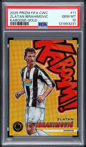 Zlatan Ibrahimovic [Gold] #11 2025 Panini Prizm FIFA Club World Cup Kaboom card