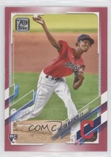 2021 Topps Mother's Day Hot Pink /50 Triston McKenzie #319 Rookie RC