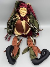 Wayne Kleski Katherine's Collection Jester Doll Music Notes Mardi Gras 22  READ