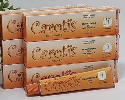 6 pc Carotis Skincare Brightening Gel Vitamin A, Oily Skin Daily Face Care 30g