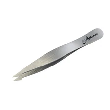 Slant Point Combo Tweezers Stainless Steel Precision Hair Removal - AT25805x1