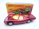 VINTAGE MATCHBOX SUPERFAST No.45c FORD GROUP 6 RACER IN ORIGINAL BOX 1973