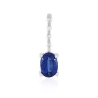 Cavill AnhäNger Rhodiniert 925 Silber Mit 0,95Ct Oval Kyanit Blau