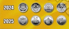 SET Streitkr&auml;fte der Ukraine 8 M&uuml;nzen 2024-2025