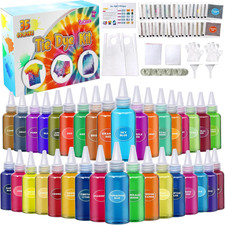 Tie Dye Kit, 35 Colours Fabric Tyedyedye Kit,...