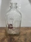 Vintage Graystone Dairy Half Gallon Glass Milk Jug Approx H 10” W 4.5”