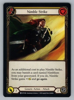 NIMBLE STRIKE (YELLOW) WTR186 FLESH AND BLOOD UNLIMITED EDITION NORMAL NM'''