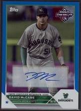 2023 David McCabe Topps Pro Debut Blue Foil  Auto  RC 45/150    #PD-180 (G735)
