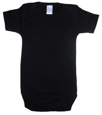 Baby Toddler Infant Interlock Short Sleeve Snap Bodysuit Onezies Sizes NB S M L
