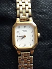 Seiko Dress Watch Women V400-5608 White Dial Link Bracelet New Btry Works 6.8"