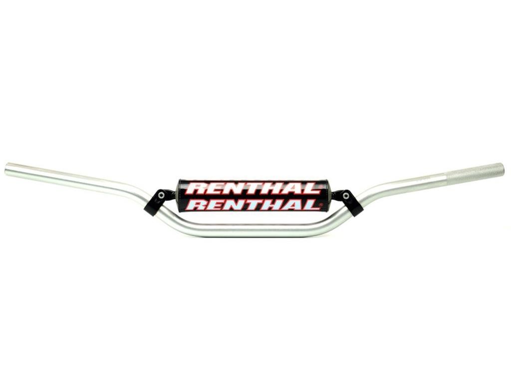 Renthal Racer 783 Handlebar Mini MX Fits Kawasaki KX65 Suzuki RM65 22Mm Silver