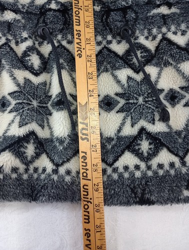 G4000 Jacket Women's Size M Black White Winter Reindeer Snowflakes Full Zip - Picture 12 of 15