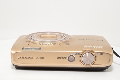 IN BOX] Nikon Coolpix S6300 16 MP Compact Digital camera Gold From