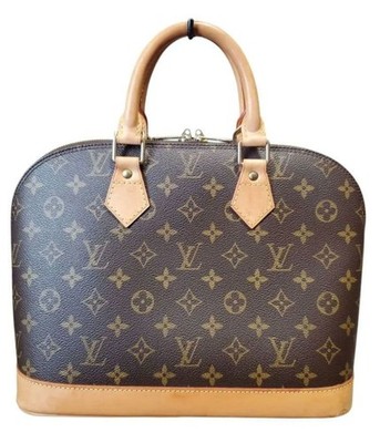 Louis Vuitton Alma PM M51130 Monogram Hand Bag Brown Top Handle LV