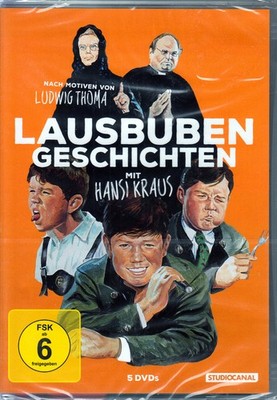 Ludwig Thoma - Lausbubengeschichten - Hansi Kraus -  5 DVD - NEU / OVP !!!!!!!!