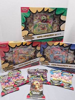 Pokémon Bundle 3 Mega Evolution Ascended Heroes Plus 7 Booster Perfect Order