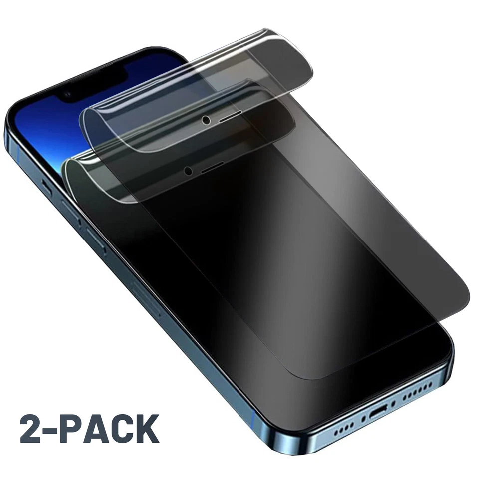 For iPhone 16 16e 15 14 13 12 11 Anti-Spy Privacy Hydrogel Screen Protector Flim - Image 3 of 4