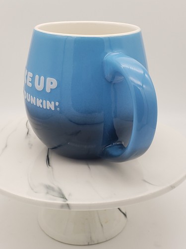 DUNKIN DONUTS WAKE UP Drink DUNKIN Be Awesome Blue Coffee Mug 20 oz - Picture 2 of 8