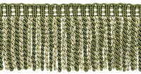 "OlivegrüN, Hellgold, Weiß 3\" Bullionfransenbesatz Olive Garden [27 Yards]"