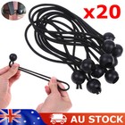 20X Elastic Ball Rope Bungee Cord Tarp Tie Down Strap Luggage Camping Tent Cord