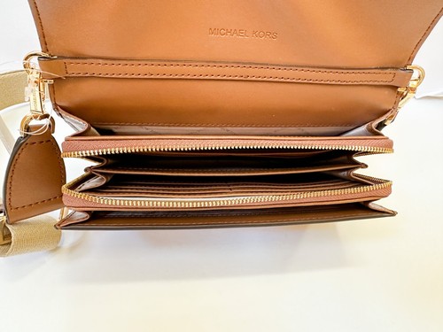 Michael Kors Jet Set Item Large Zip Around Wallet Shoulder Crossbody Bag - Picture 27 of 183