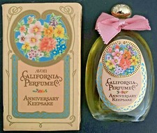 Avon California Perfume Co. Anniversary Keepsake Full Bottle Embossed 1975