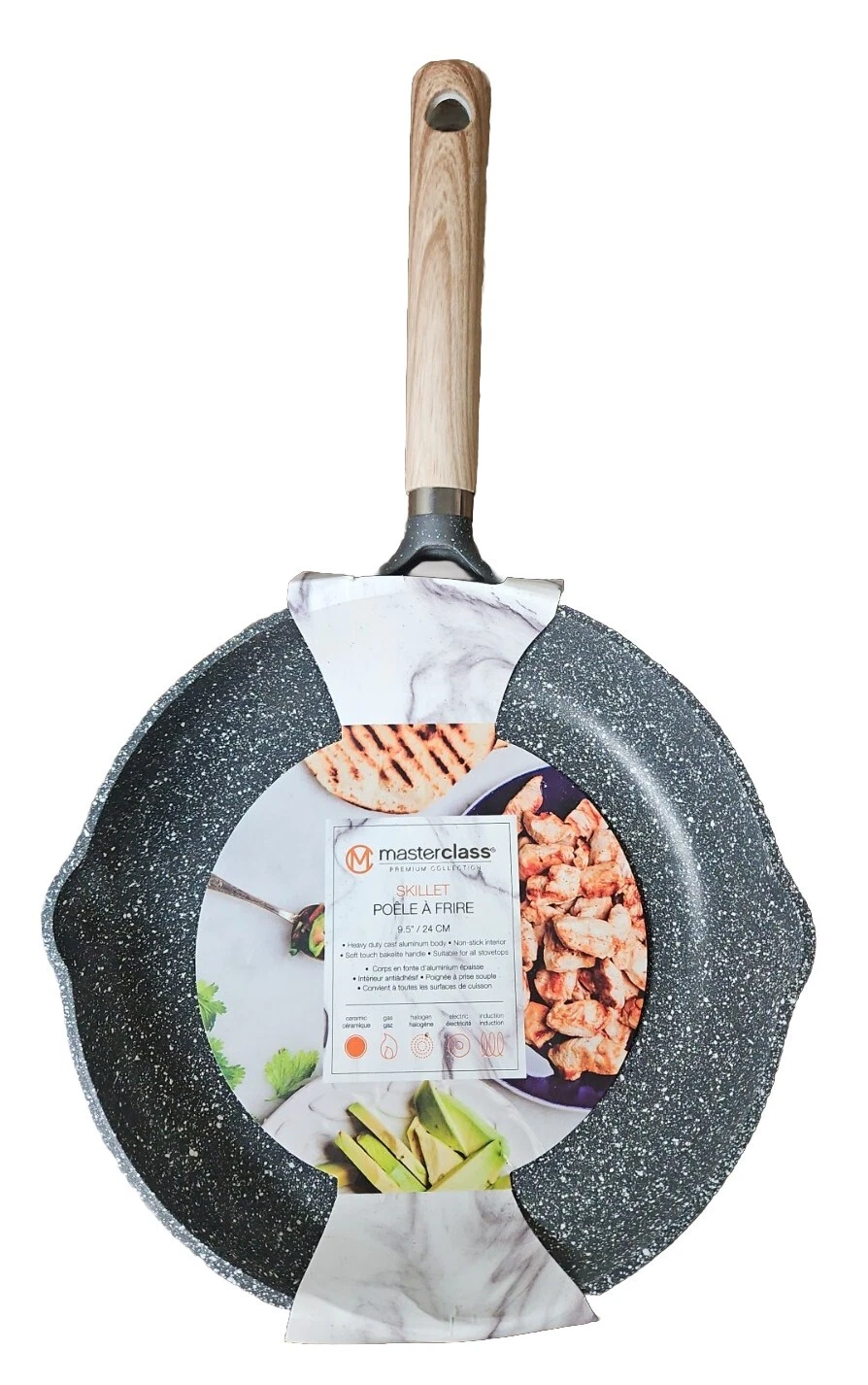 Masterclass Skillet / Frying Pan Nonstick 9.5" Inch Premium Cookware New
Opens in a new window or ta