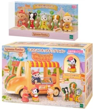 Sylvanian Families Hot Dog Wagon & Baby Gathering Set of 2 Calico Critters EPOCH