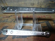 2 Vintage North Brothers MFG. Co. No.3800 and No.3400  right angle screwdrivers