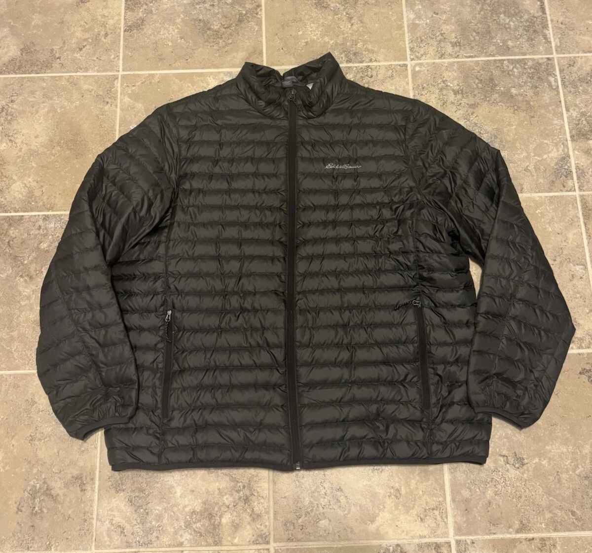 Eddie Bauer EB650 Down Packable Jacket - Men's XXL/ 2XL Black Winter Coat