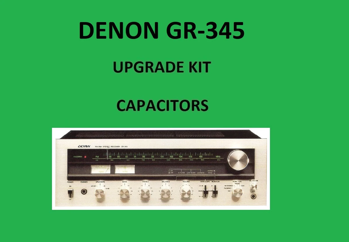 Stereo Receiver DENON GR-345 Reparatursatz - alle Kondensatoren