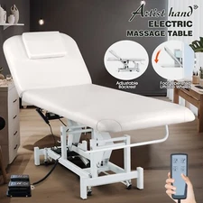 Artist hand White Electrical Massage Table Facial Bed Tattoo Beauty Spa w/Remote