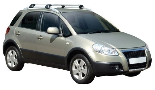 2xBLACK Cross bar / Roof rack for Suzuki SX4 2006- 2013 Fits raised rails - Picture 3 of 3