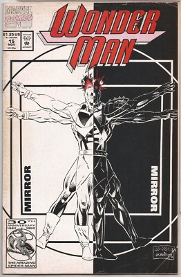 WONDER MAN #15   JEFF JOHNSON   DIRECT EDITION   SHADOW OF THE INFINITE