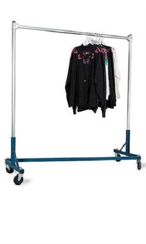 Clothing Garment Rack Z-Truck Rolling W Extra Bar OSHA Heavy Duty 500 Pounds