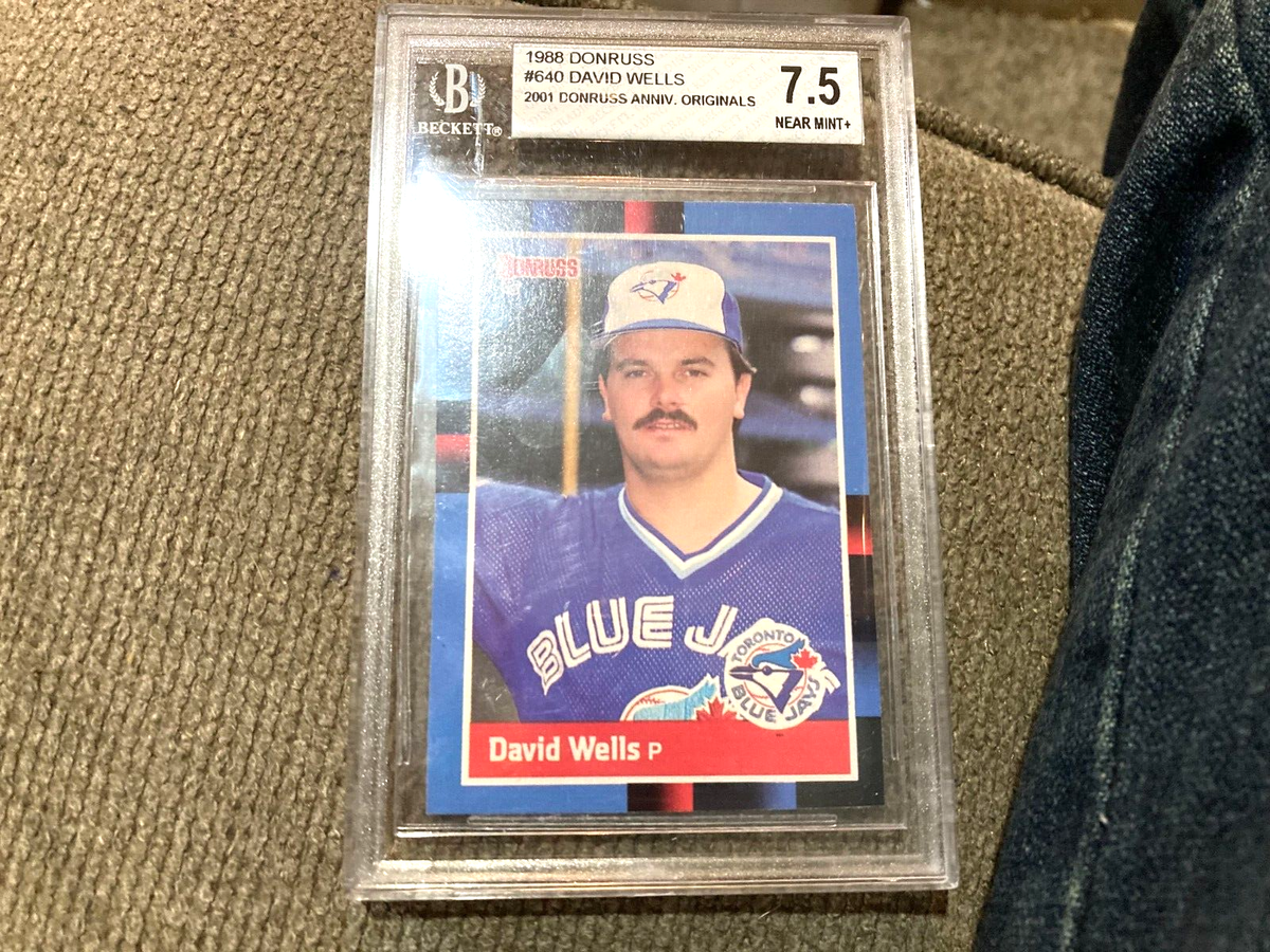 1988 DONRUSS #640 DAVID WELLS Toronto Blue Jays ROOKIE Baseball