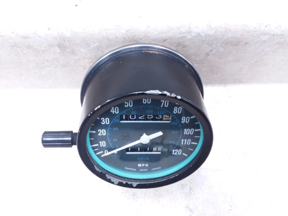 Medidor de velocímetro Kawasaki 400 KZ KZ400 (KZ400B) 1979 VINTAGE ANS-B155 - Imagem 2 de 4