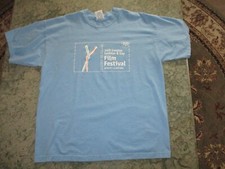 London Lesbian Gay Film Festival 2000 Blue T Shirt Sz XL- LGBTQ Queer Pride