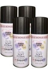 Power Stick SOFT FLORAL Body Spray for Women, 3.5 Oz Pack 4