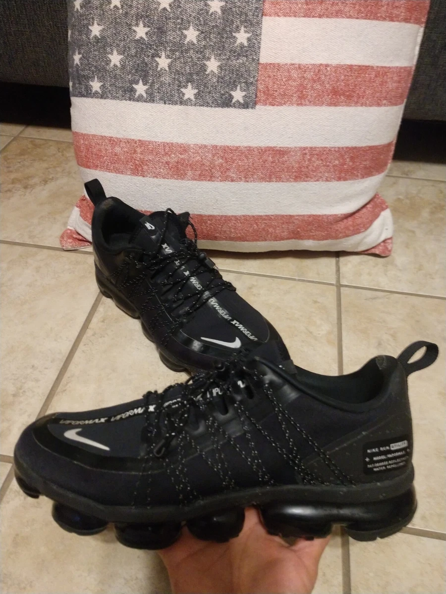Size 9.5 Nike Air Vapormax Run Utility Black 2018 AQ8810 003