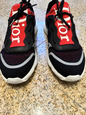 Christian Dior Mens Black Red Sneakers Size 42 EU | eBay