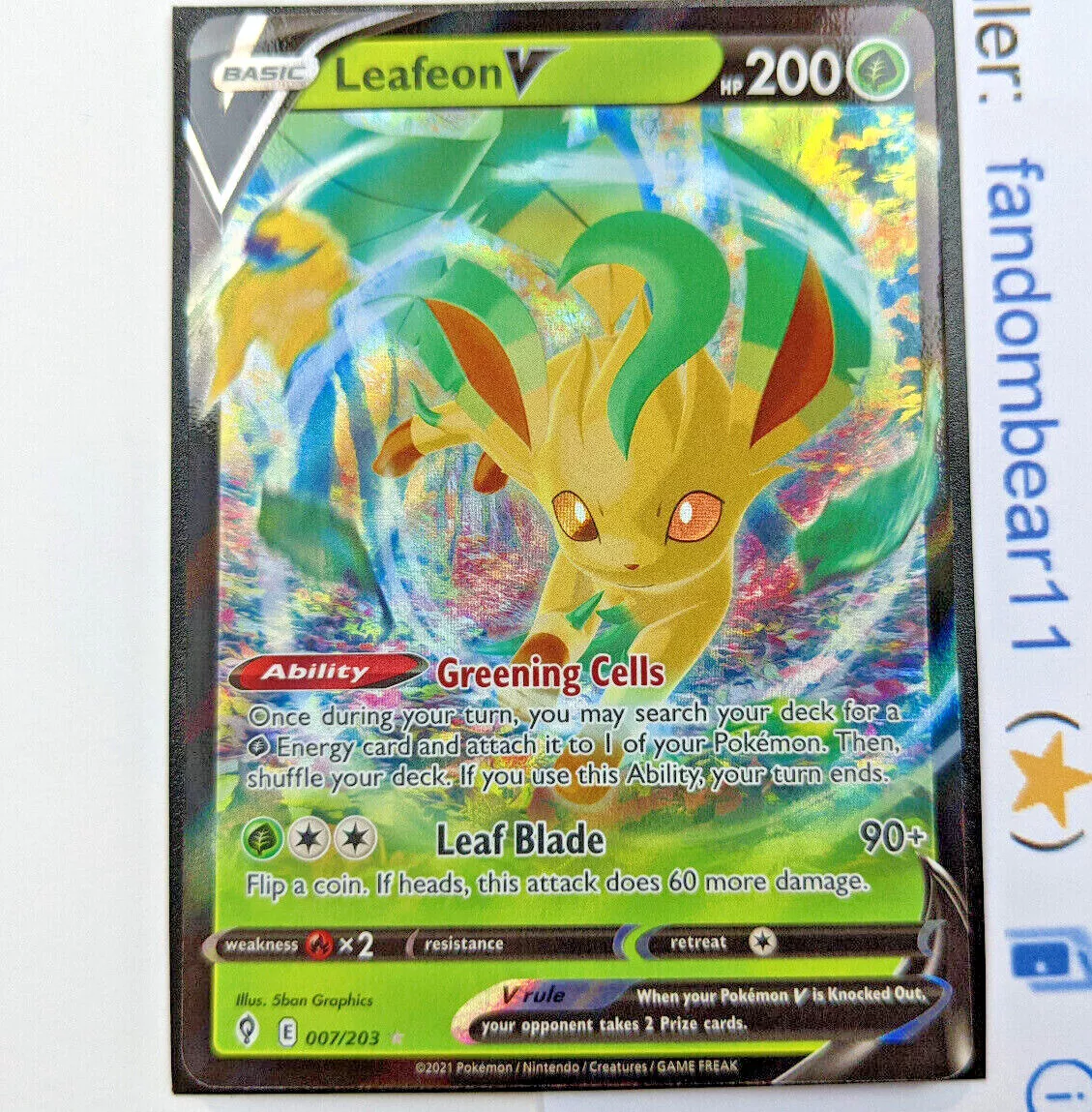 Leafeon-V (7/203), Busca de Cards