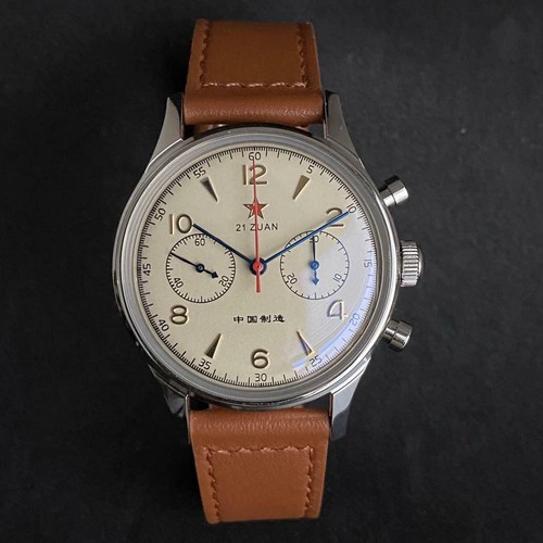 Seagull 1963 40MM 3 Selection Chronograph Vintage Mechanical Mens Aviator watch - Picture 15 of 15