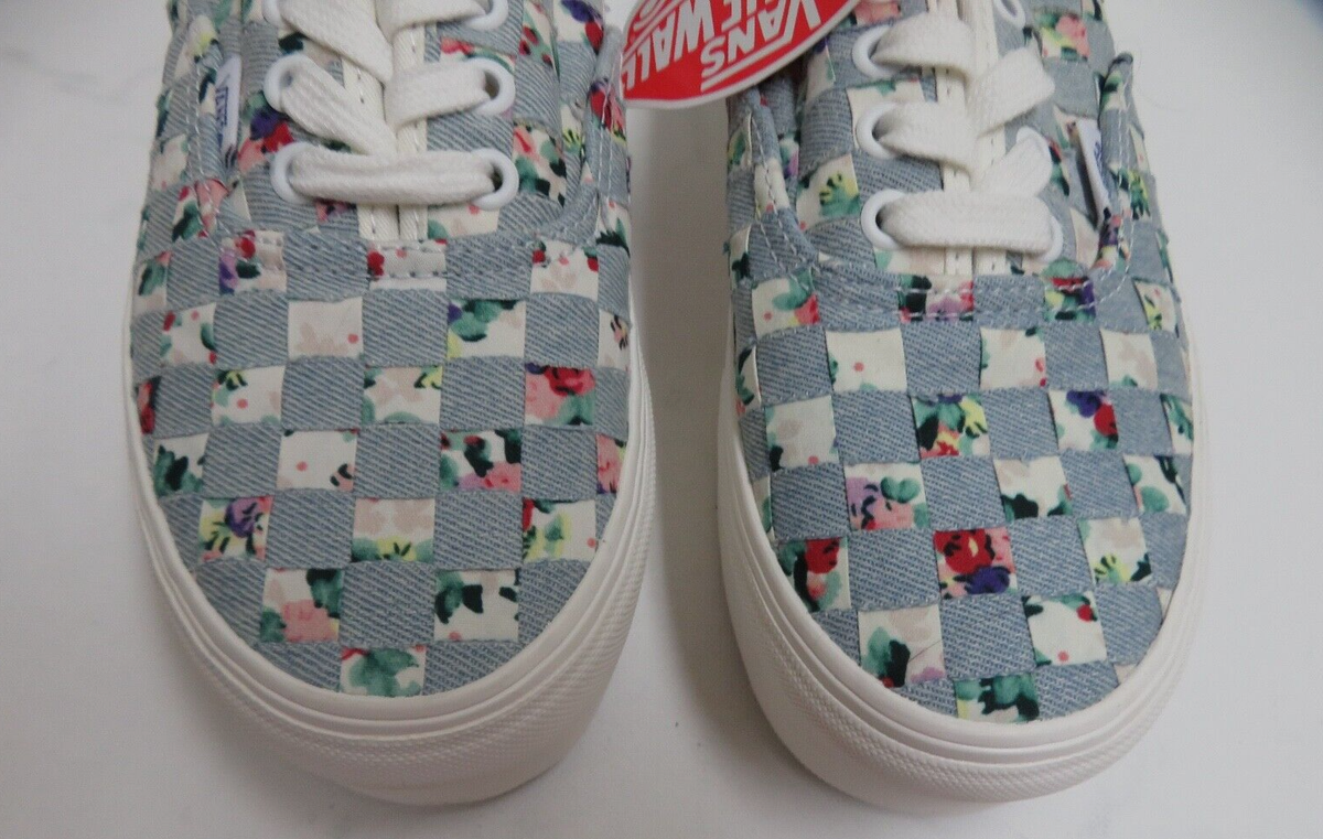 Vans Woven Authentic 34 mm Stackform Denim/Floral Woven