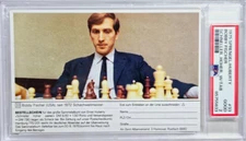 1975 Sprengel Huberty #33 Bobby Fischer Chess Card W/ Tab PSA 2 GOAT