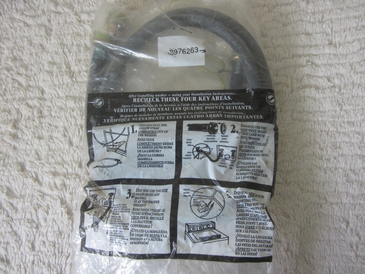 Washer hookups hot cold deals