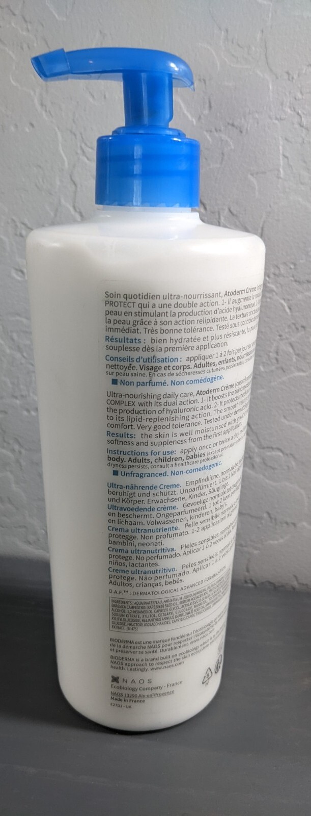 Bioderma Atoderm Creme 16.9 fl oz 500 ml. Body Lotion & Cream Ultra