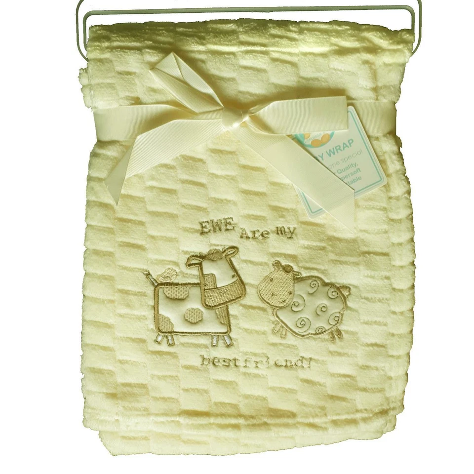 Manta para bebé Sheldon Best Friend crema 0 m+ cuna cochecito