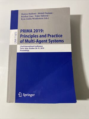 PRIMA 2019: Principles and Practice of Multi-Agent Systems 22nd International